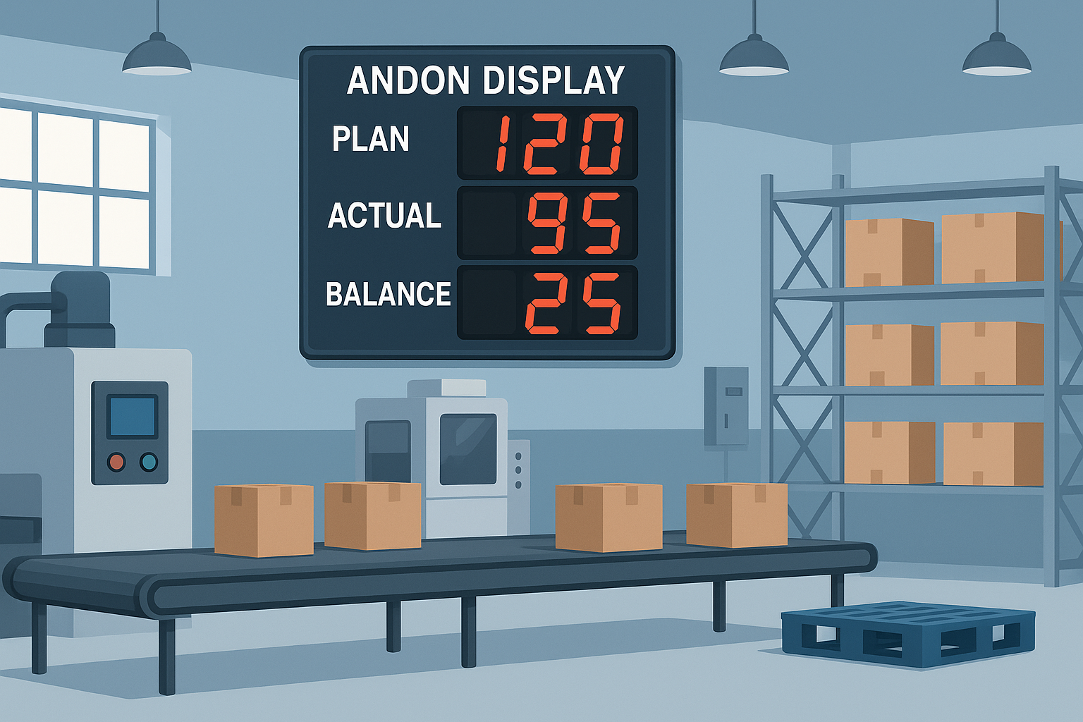 Cara Kerja & Fungsi Andon Display