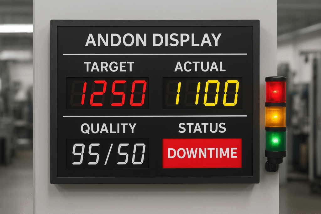 Andon Display: Solusi Efektif untuk Monitoring Produksi Industri ...