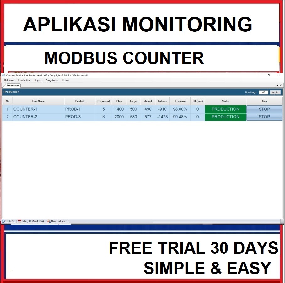 real time monitoring production system new